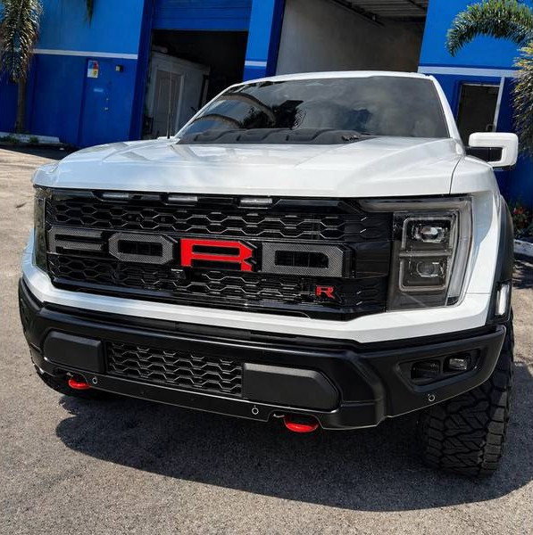 Ford F-150 Raptor R completed at Total Care Collision repair shop in Pompano Beach FL