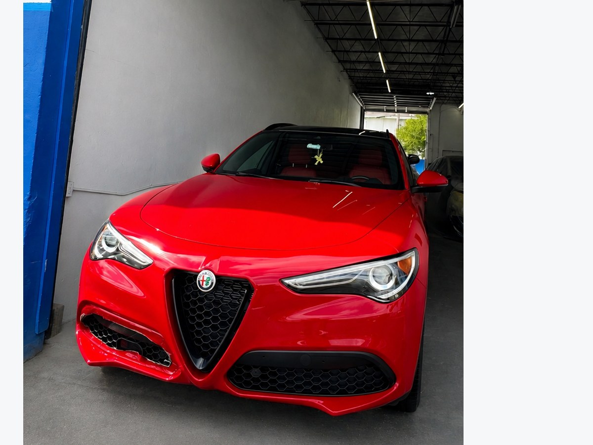 Same Alfa Romeo Stelvio refinished and delivered in Pompano Beach FL